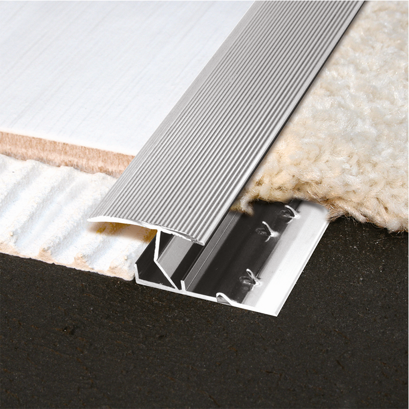 15mm Polished Chrome Aluminium Carpet To Tile Z Knock Down Bar TGS159 ...